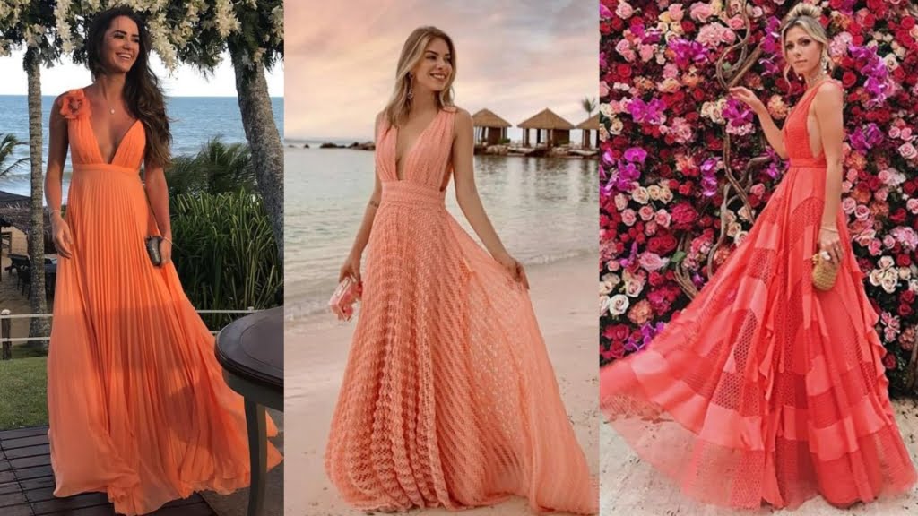 vestido coral 2019