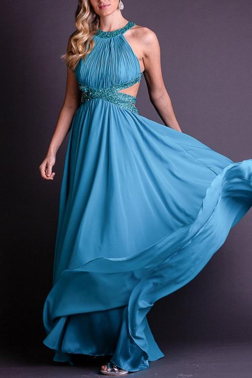 azul safira vestido