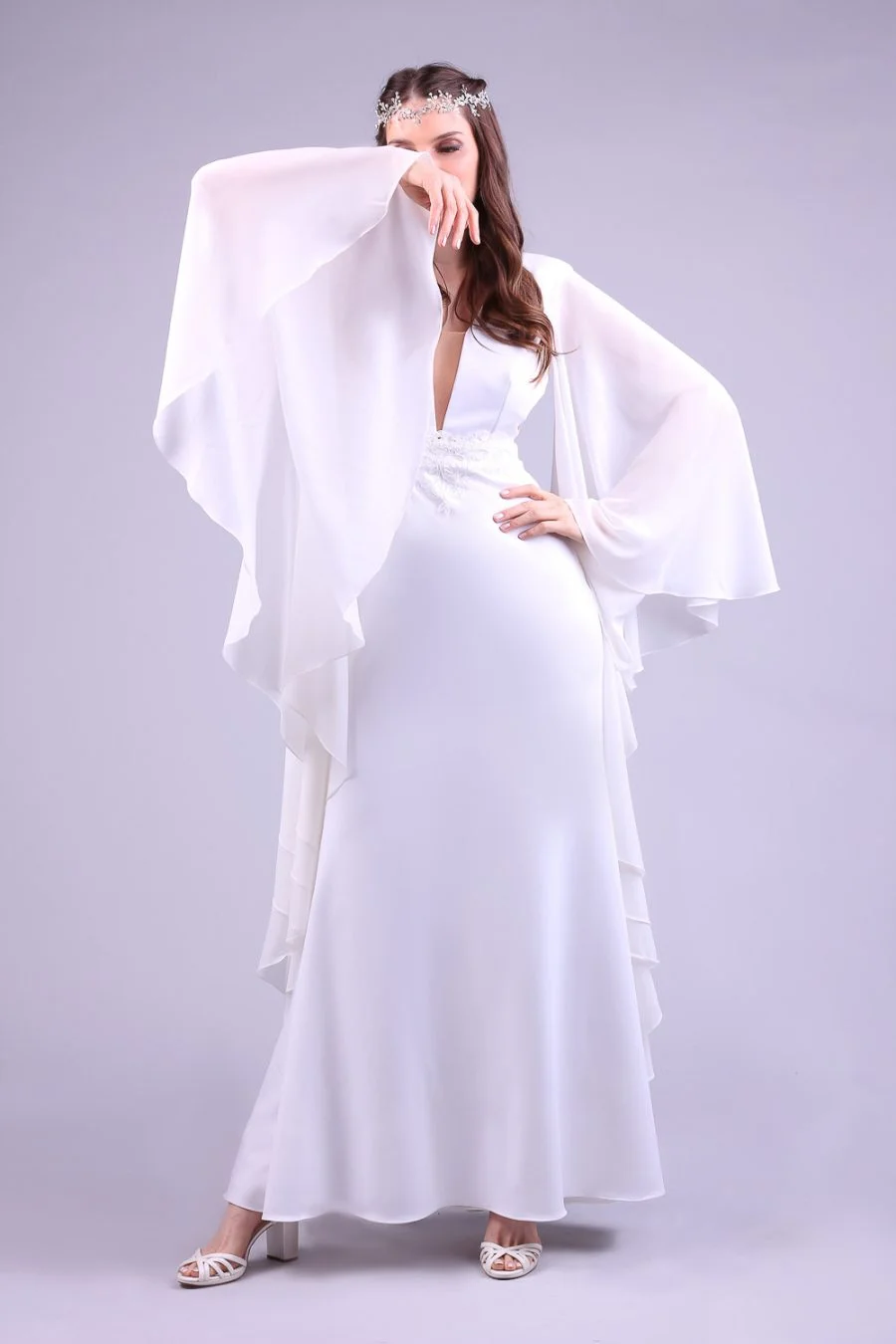 Vestido de noiva longo bird