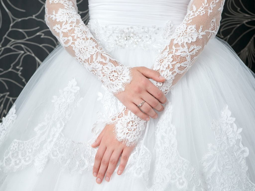 vestido de noiva com manga
