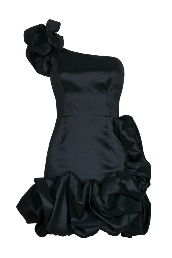 Vestido de festa curto preto Jay