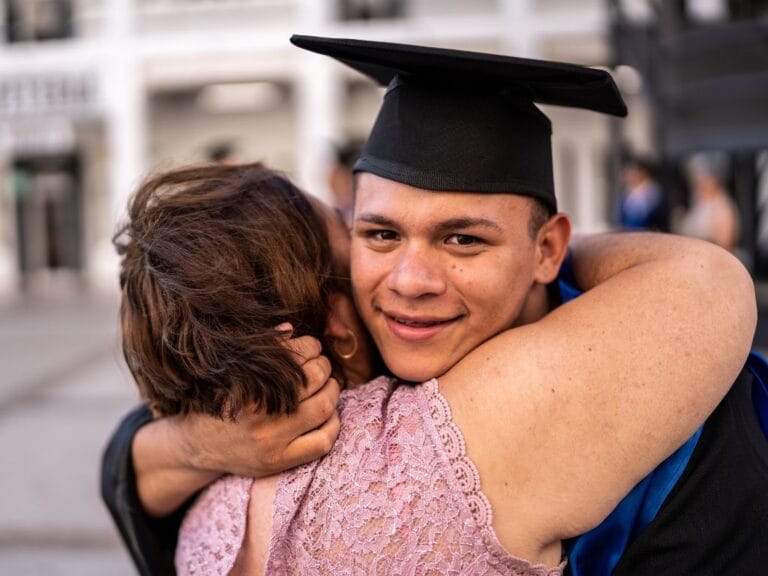 formando e sua mãe