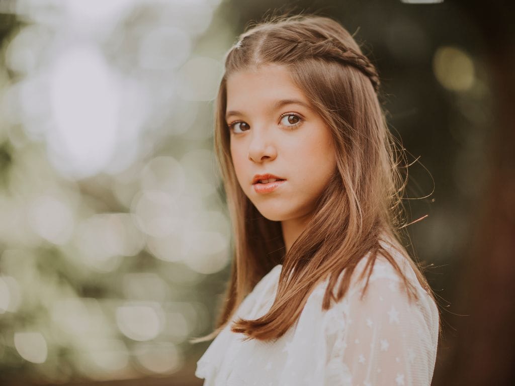 penteado debutante meio preso com trança