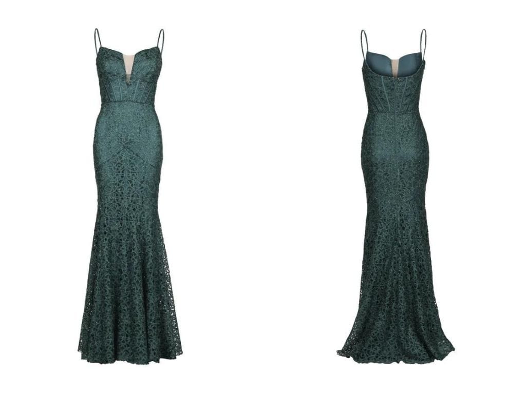 vestido de festa de 15 anos verde esmeralda