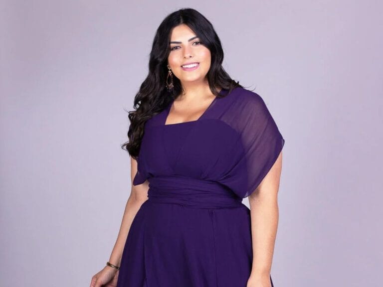 vestido roxo plus size arthur caliman